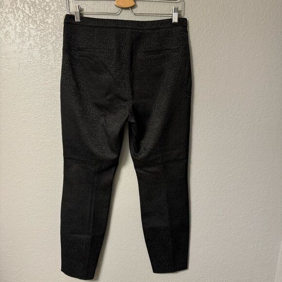Ted Baker Women's Shilat Leopard Jacquard Suit Trouser Pants Black US 6/8 - Picture 2 of 4